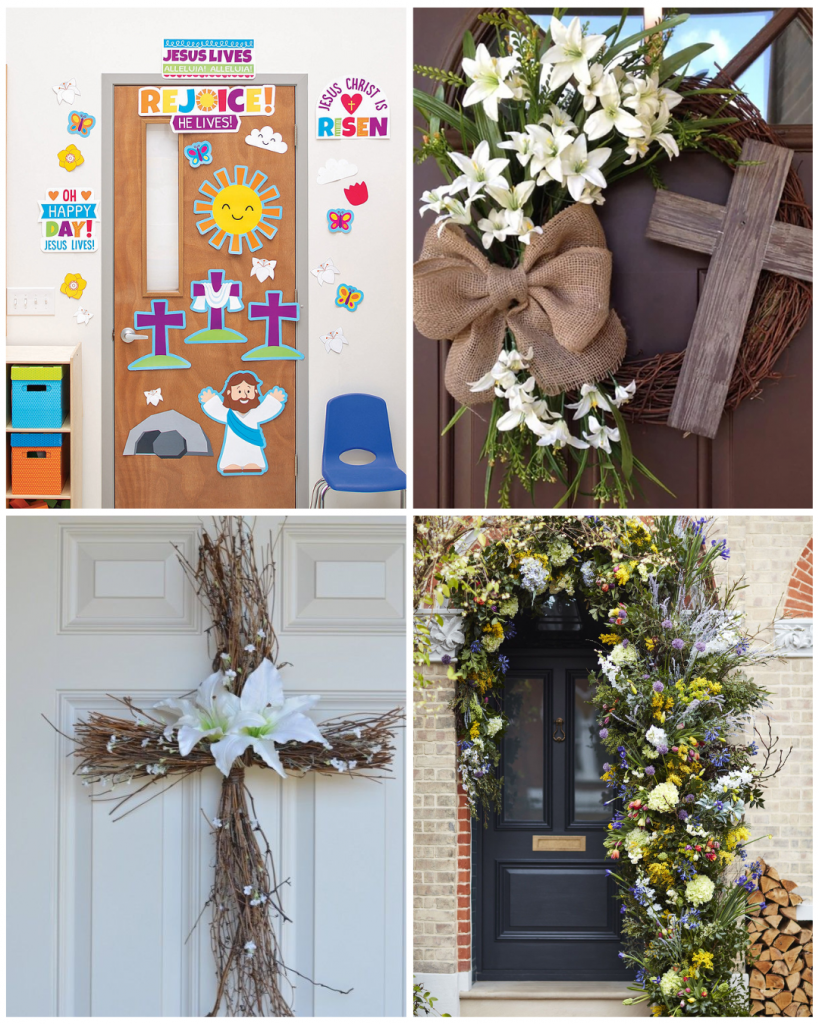Religious Easter Door Decor deas