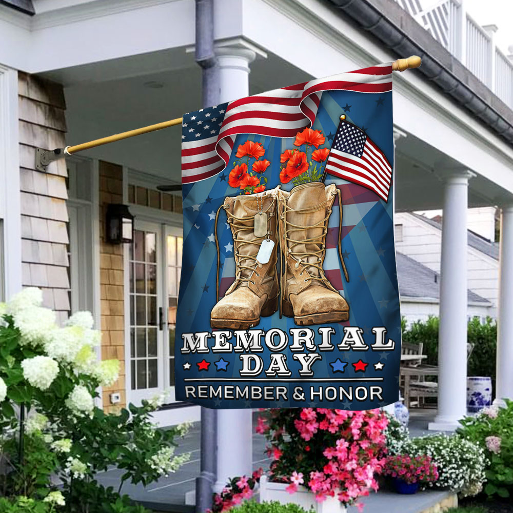 Memorial Day Veteran Remember and Honor Flag