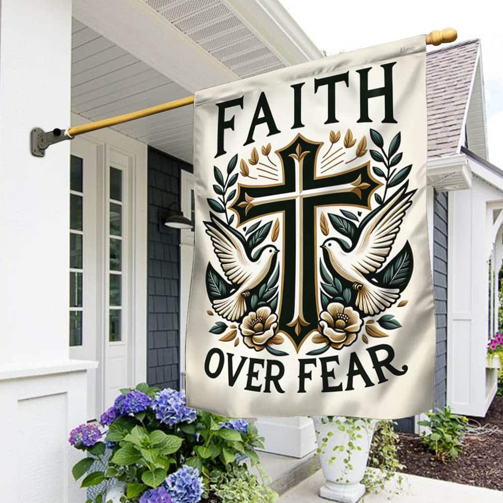 FLAGWIX Faith Over Fear Christian Flag TQN2400F