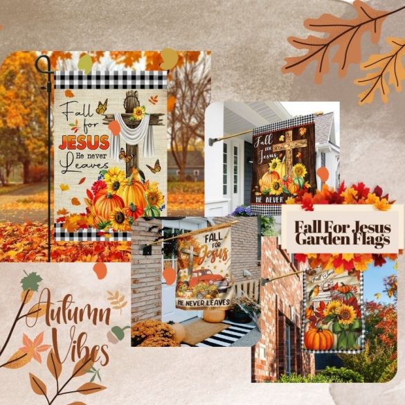 fall for Jesus garden flag