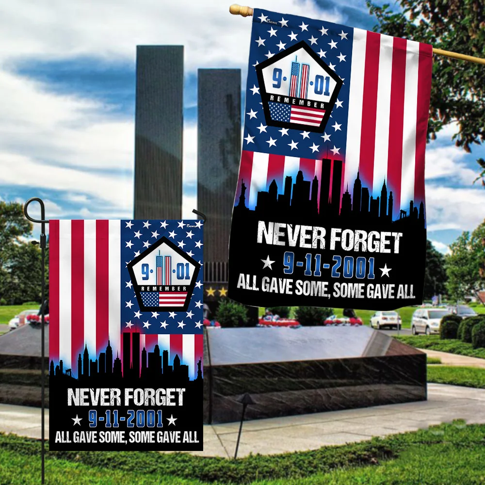 September 11th Never Forget, All Gave Some 9/11 Memorial American Pentagon Flag TPT1114F