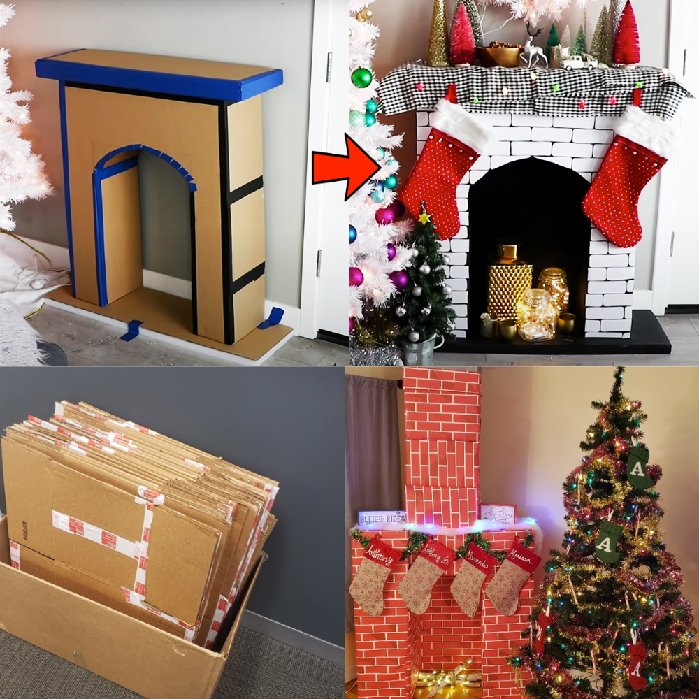 Paper or Cardboard Fireplace
