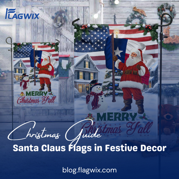 Santa Claus Flags in Festive Decor