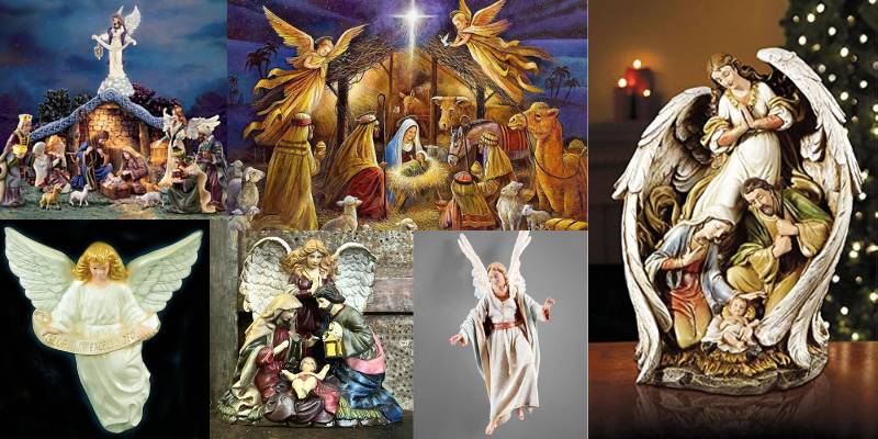 angel in nativity scene