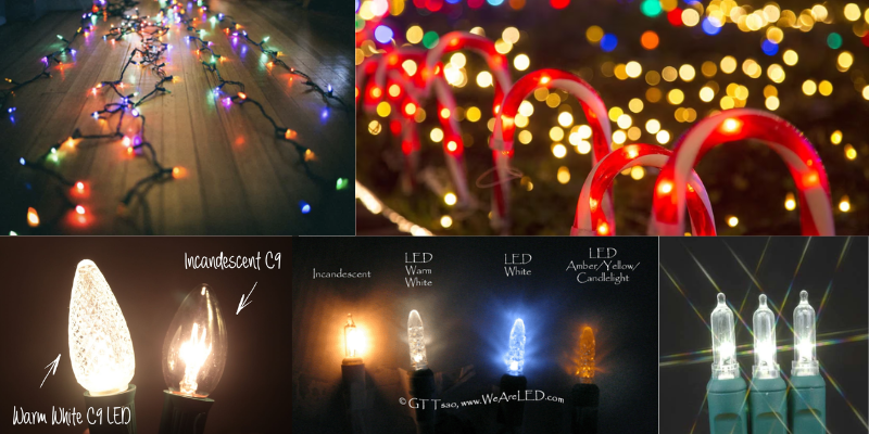 incandescent vs led christmas lights