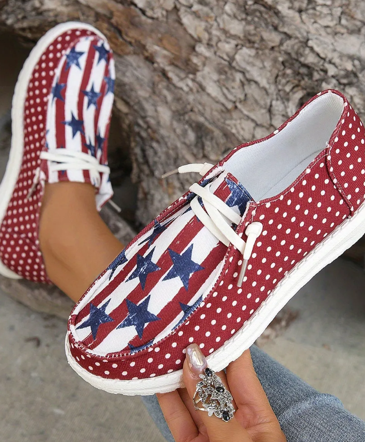 4th of July low-cut shoes or sneakers