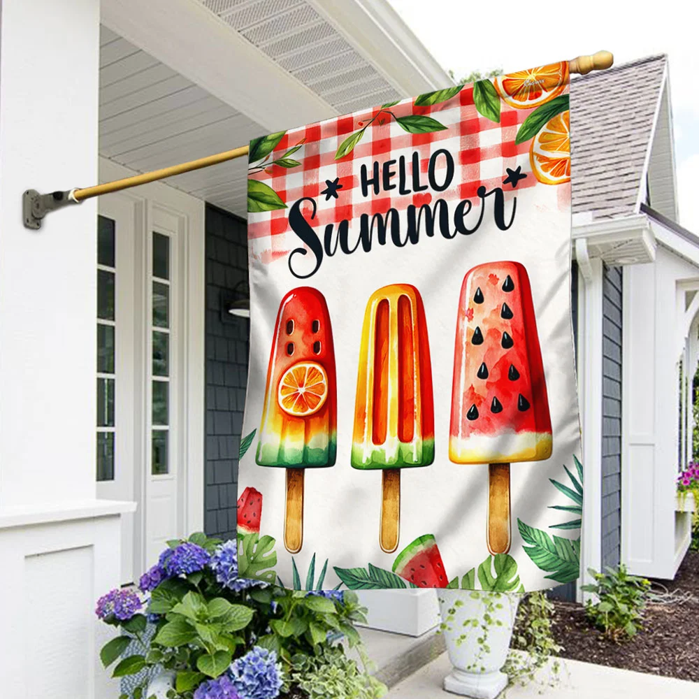 FLAGWIX Hello Summer Ice Cream Flag