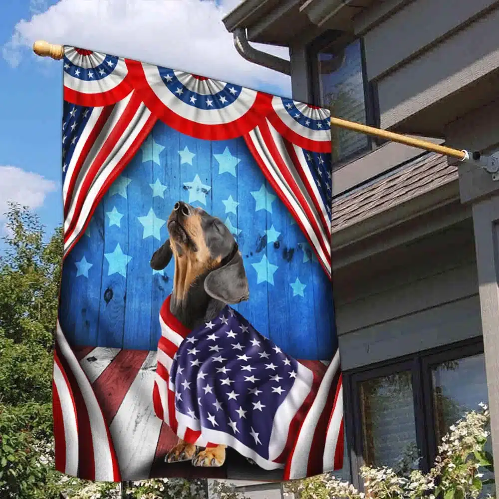 Happy 4th Of July Dachshund Patriotic Dog, American Flag