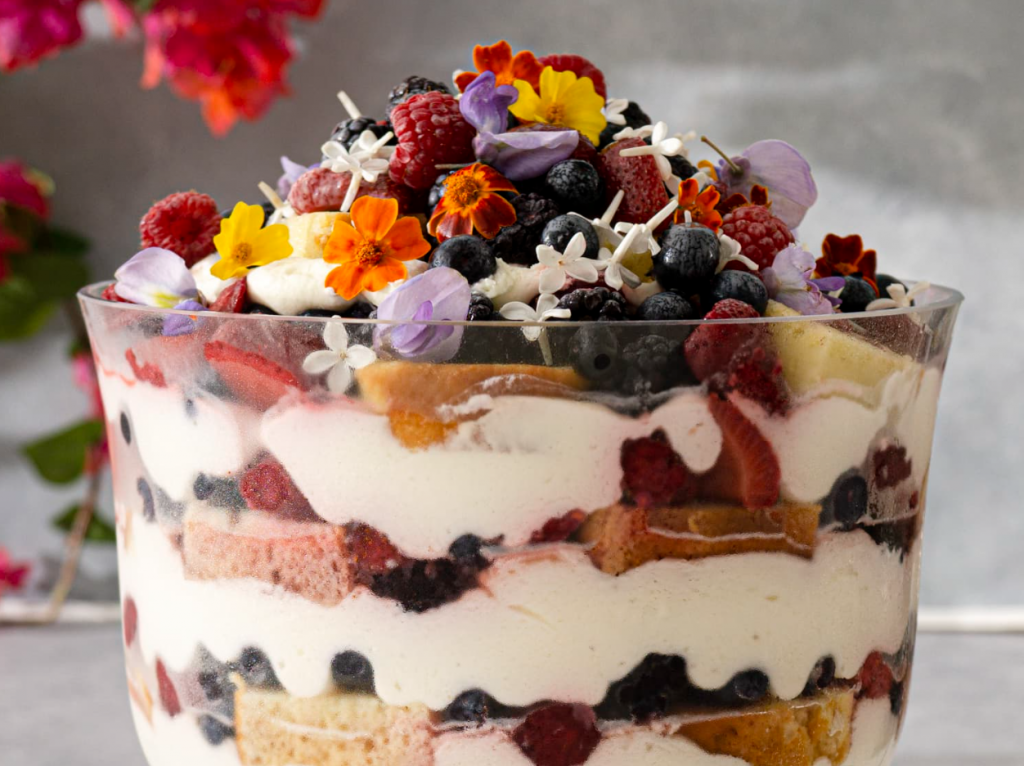 4th of July Summer Berry Trifle