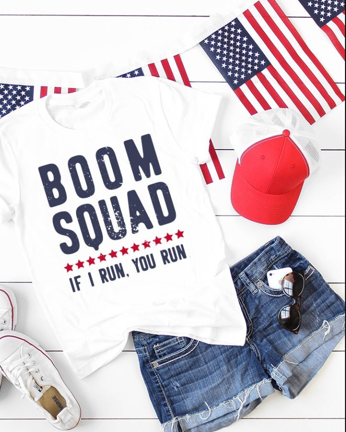 4th of July T-shirts and jeans
