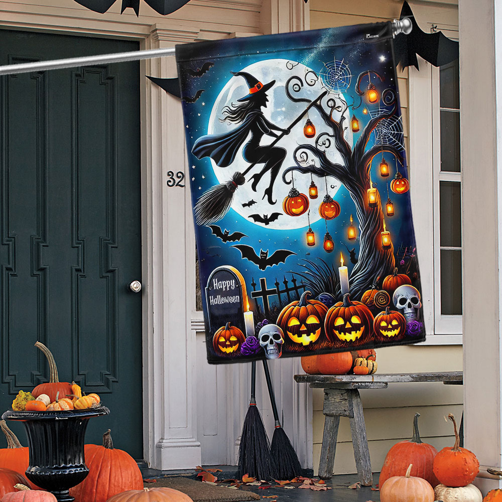 Halloween Witch Flag