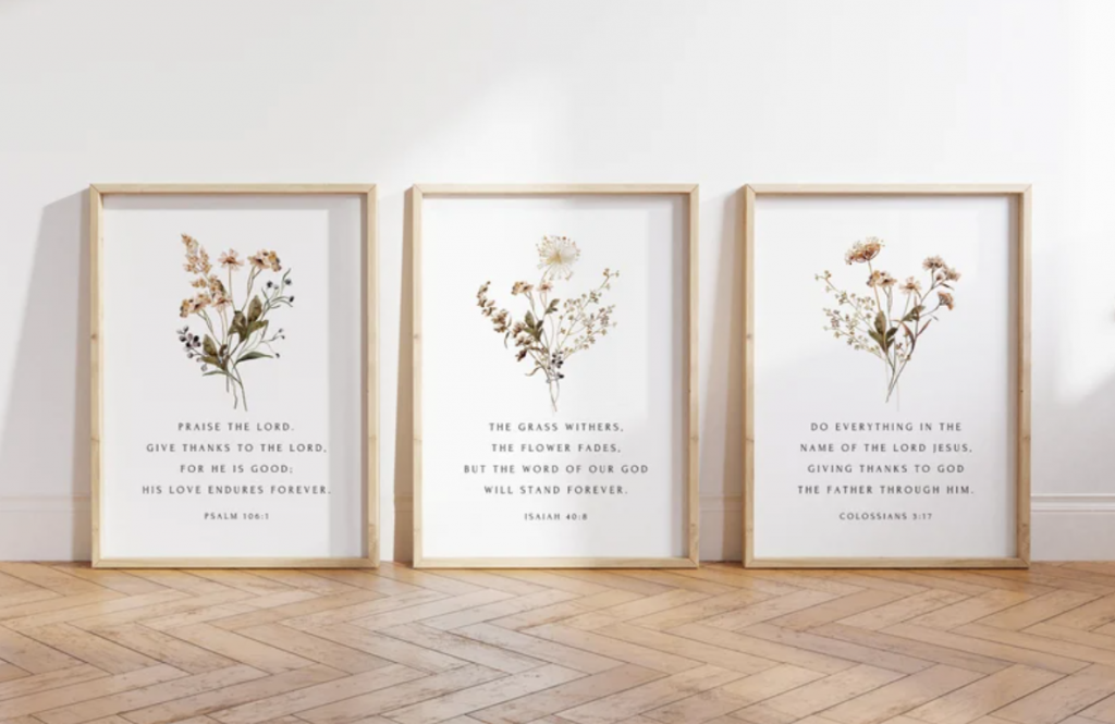 Christian Scripture Wall Art​