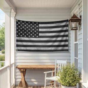 Black And White American Flag flagwix